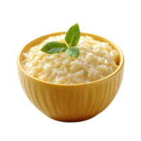 Rice Pudding isolate on transparent background, png