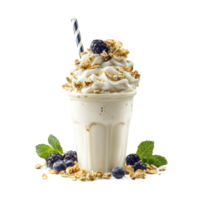 Yogurt Smoothie isolate on transparent background png
