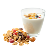 Cereal with Milk isolate on transparent background, png