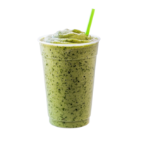 green smoothie with a straw on a transparent background png