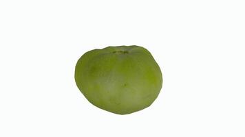 Fresh green tomato rendered in 3D for culinary inspiration video