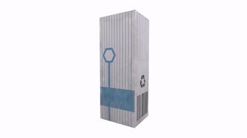 Creative 3D rendering of a recyclable packaging box design video