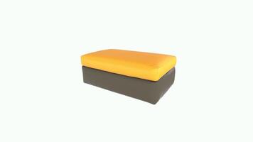 Modern 3D rendering of a colorful seating cushion design video