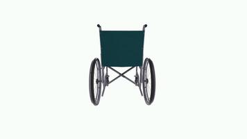 Modern 3D rendering of a wheelchair design in a minimalist style video