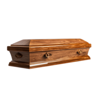 Modern Coffin ,side ,view isolate on transparent background png