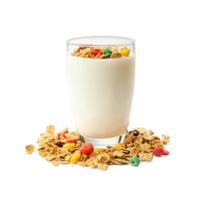 Cereal with Milk isolate on ,transparent background png
