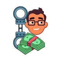 illustration of Corrupt Judge vector