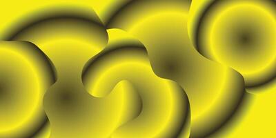 Yellow Abstract Background. A vibrant and dynamic abstract art piece with a captivating blend of yellow, and black. swirling and overlapping shapes creating an intriguing visual effect. vector