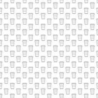 doodle cup of coffee pattern background. vector
