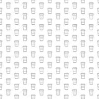 Pattern of Coffee Cups in a Simple Minimalist Design vector