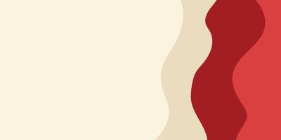Abstract Background with Curved Lines in Red and Beige Hues vector