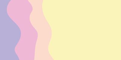 Abstract Wavy Lines of Pastel Colors Representing Creativity and Harmony vector