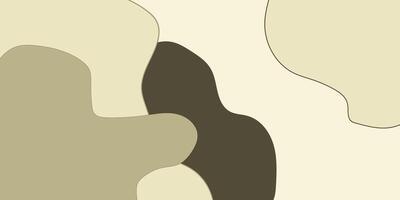 Abstract Earth Tones. A mesmerizing display of organically shaped forms in earthy tones, creating a calming and minimalist aesthetic vector