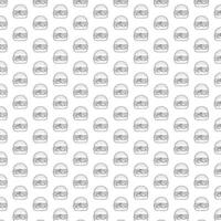 doodle burger pattern background. for background vector