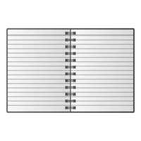 Open Blank Notebook. White Notebook Element Stationery. Binder Notebook Icon. vector