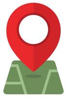 Pointer map icon isolated on white background. vector