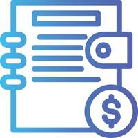 bookeeping in flat design style vector