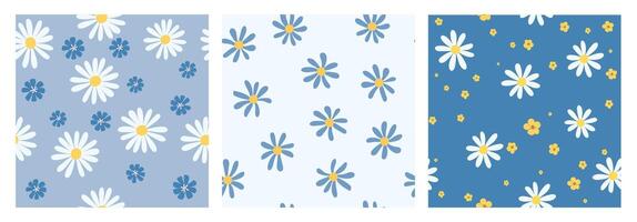 Summer botanical texture in hippie style for fabric, textile, wallpaper, wrapping design. Flat illustration vector