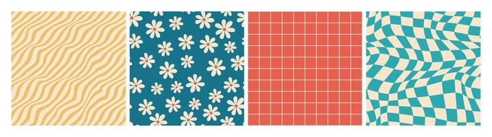 Twisted and distorted texture in trendy retro 2000s style. vector