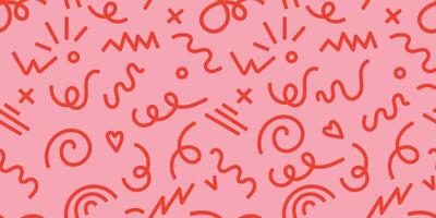 Creative abstract style art background for children or trendy design with basic shapes. vector
