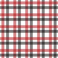 Red and Black Plaid Pattern Textile Fabric Design vector