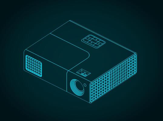 Multimedia projector drawing