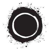 black and white circle with a white spot in the center vector
