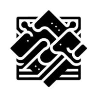 Modern abstract square composition with layered shapes, incorporating geometric elements in a bold monochrome . vector