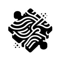 Abstract Puzzle Intertwined Black White Lines and Shapes within a Puzzle Piece Composition with a minimalist . vector