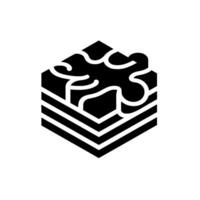 Geometric Black and White Isometric Cube with Puzzle Piece Integration, Modern and Minimalist Aesthetic. vector
