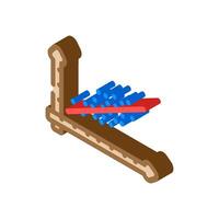 predictive analytics graph ai integration isometric icon illustration vector