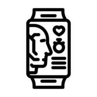 smart wearable device deep learning line icon illustration vector