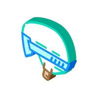 helmet ski winter skiing isometric icon illustration vector