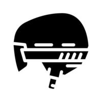 helmet ski winter skiing glyph icon illustration vector