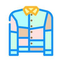 patchwork jacket diy fashion handmade color icon illustration vector