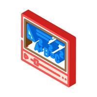 lecture education platform isometric icon illustration vector