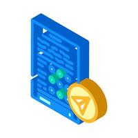 assignment submission education platform isometric icon illustration vector