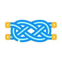 carrick bend nautical knot color icon illustration vector