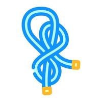 buntline hitch nautical knot color icon illustration vector