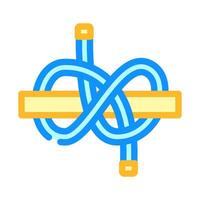 constrictor nautical knot color icon illustration vector