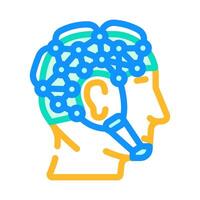 eeg procedure neurologist color icon illustration vector