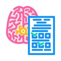 neurological tests color icon illustration vector