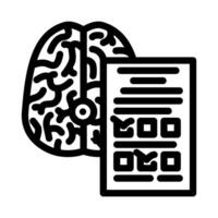neurological tests line icon illustration vector