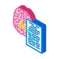 neurological tests isometric icon illustration vector