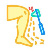 reflex testing neurologist color icon illustration vector