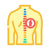 spinal cord analysis color icon illustration vector