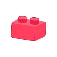 imaginative building blocks cartoon illustration vector
