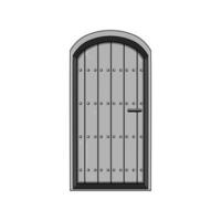 threshold ancient medieval door cartoon illustration vector
