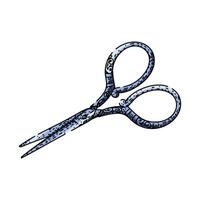 sharp scissors sketch drawn vector