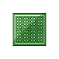 trace circuit board cartoon illustration vector